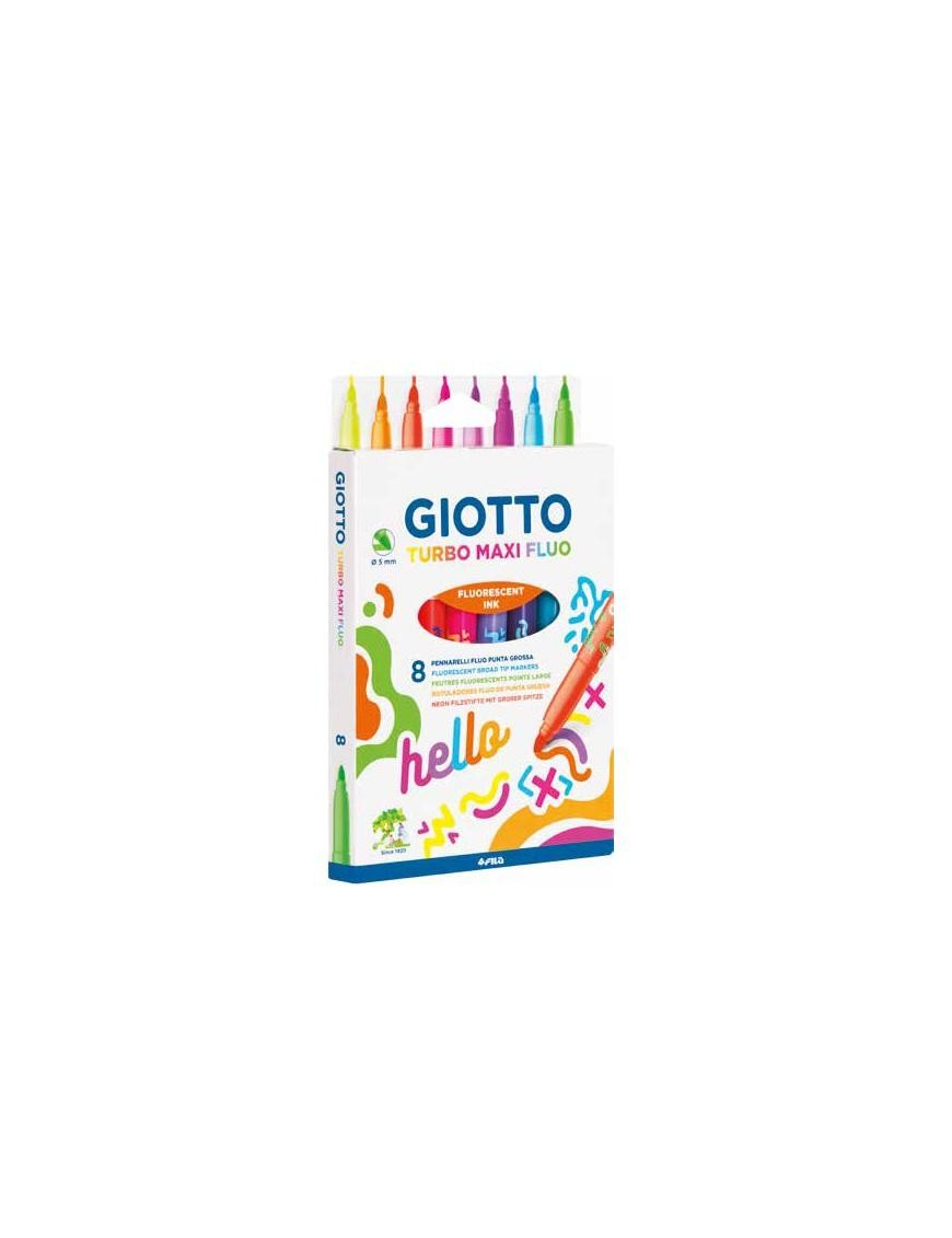 GIOTTO TURBO MAXI FLUO 8 PIECES