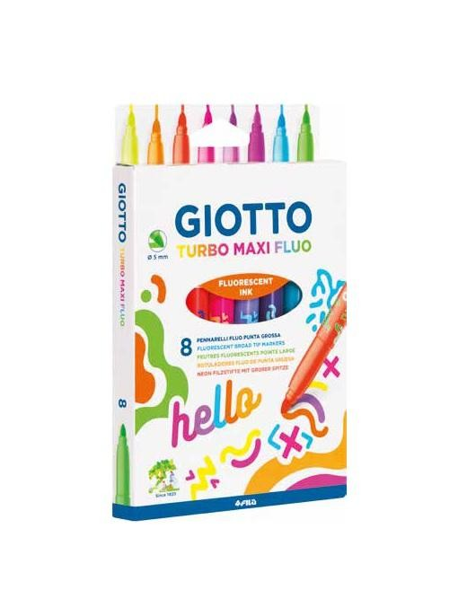 GIOTTO TURBO MAXI FLUO 8 PEZZI