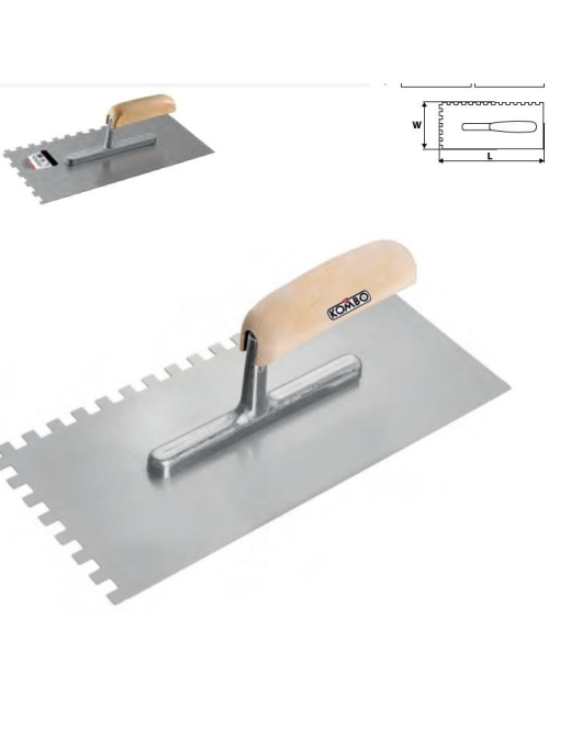TOOTHED TROWEL 280x115 MM