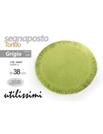 ROUND PLACEMAT 38cm GRAY
