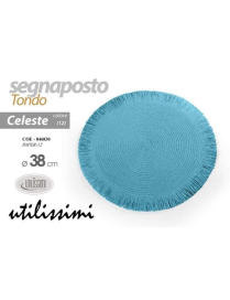 ROUND PLACEMAT 38cm LIGHT BLUE