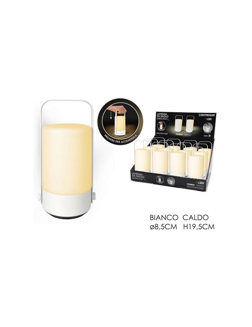 LANTERNA PUSH BIANCA 19 CENTIMETRI