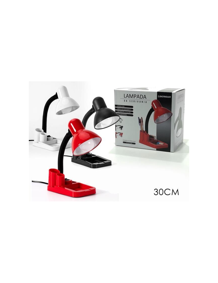 LAMPADA SCRIVANIA 30 CENTIMETRI CON PORTAPENNE