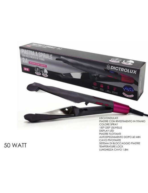 DICTROLUX HAIR STRAIGHTENER 50W 2in1