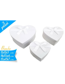 SCATOLA FIOCCO BIANCO CUORE 3 PEZZI