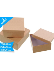 SCATOLA AVANA QUADRA 3 PEZZI