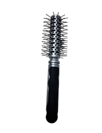 SILVER ROUND HAIRBRUSH