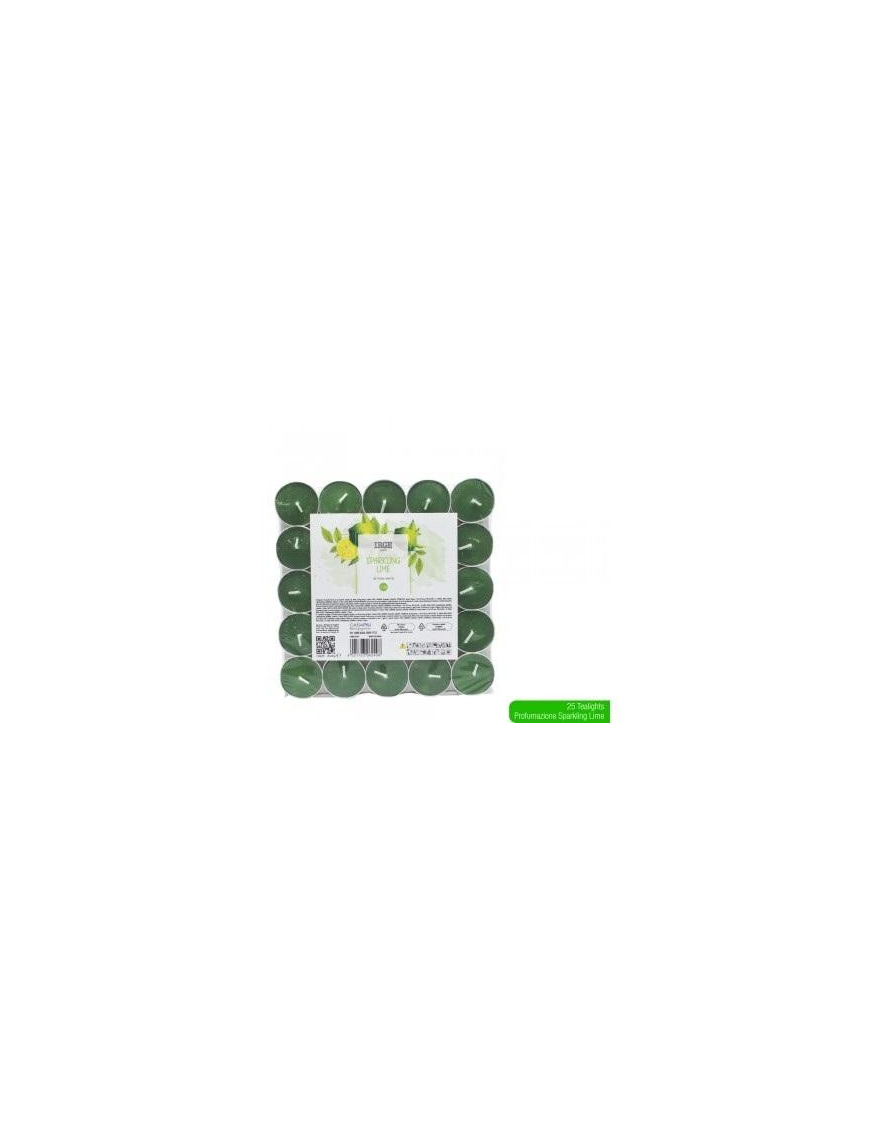 TEA-LIGHT 25 pieces SPARKLING LIME