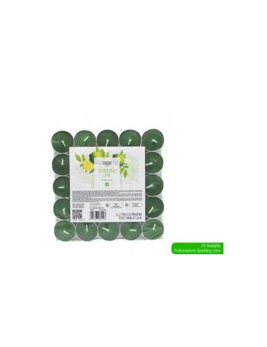 TEA-LIGHT 25pezzi SPARKLING LIME