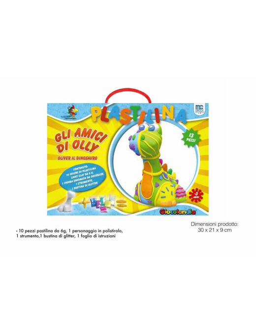 PLASTILINA LIGHT CLAY SET DINOSAURO