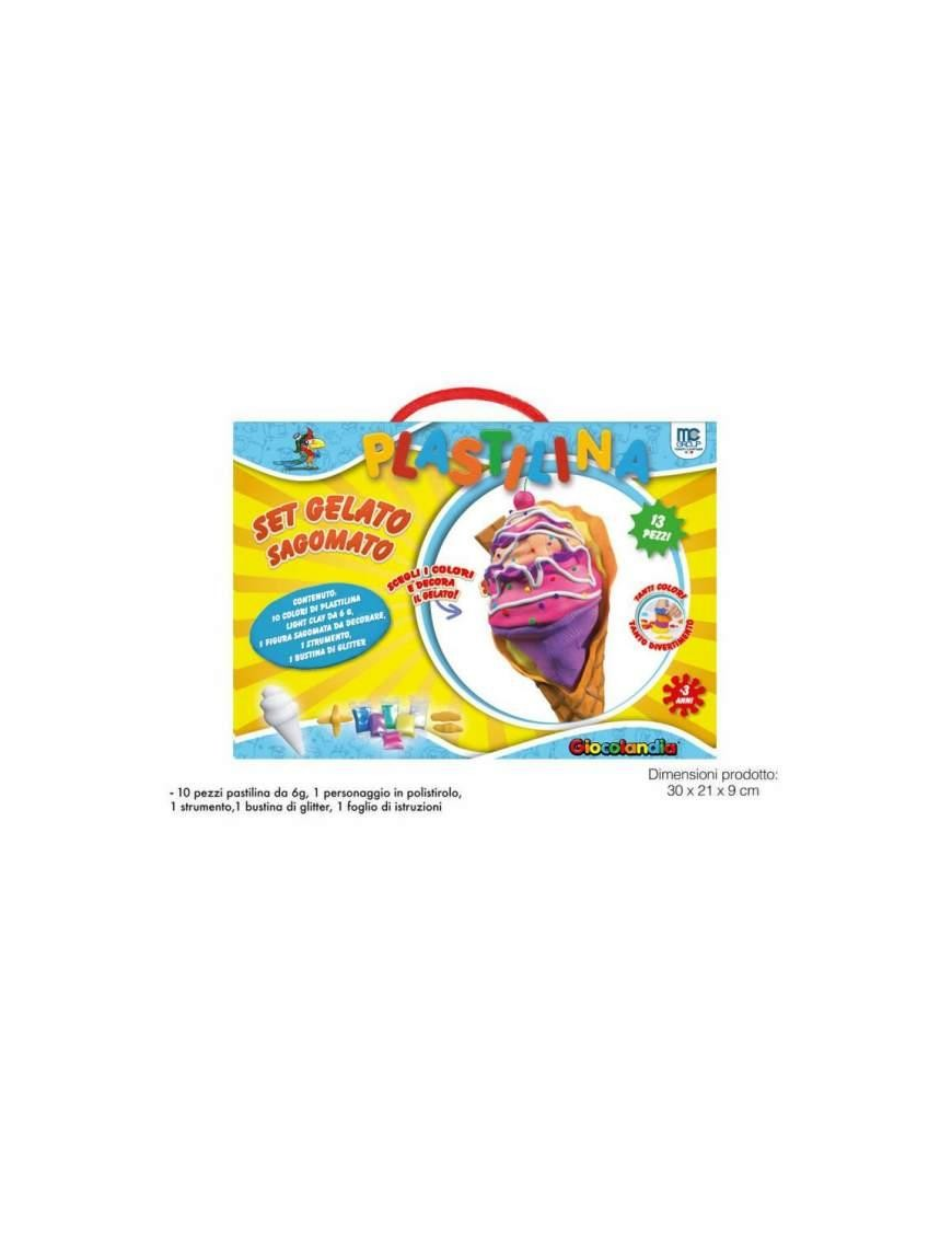 PLASTILINA LIGHT CLAY SET GELATO