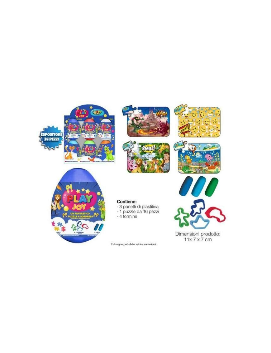 UOVO CON PLASTILINA E PUZZLE BIMBO