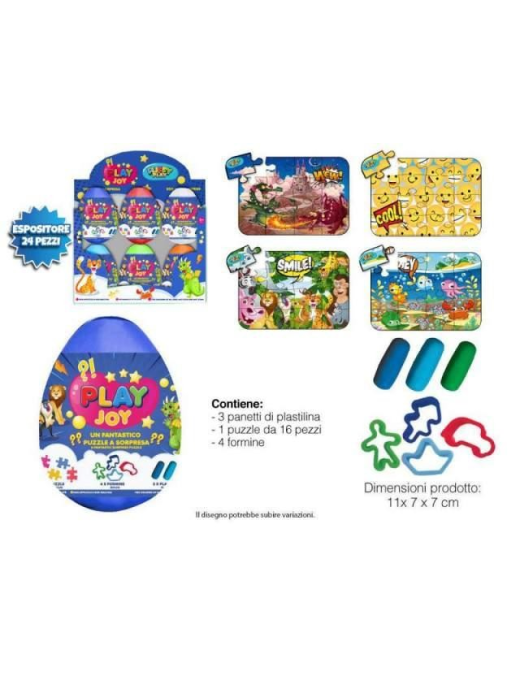 UOVO CON PLASTILINA E PUZZLE BIMBO
