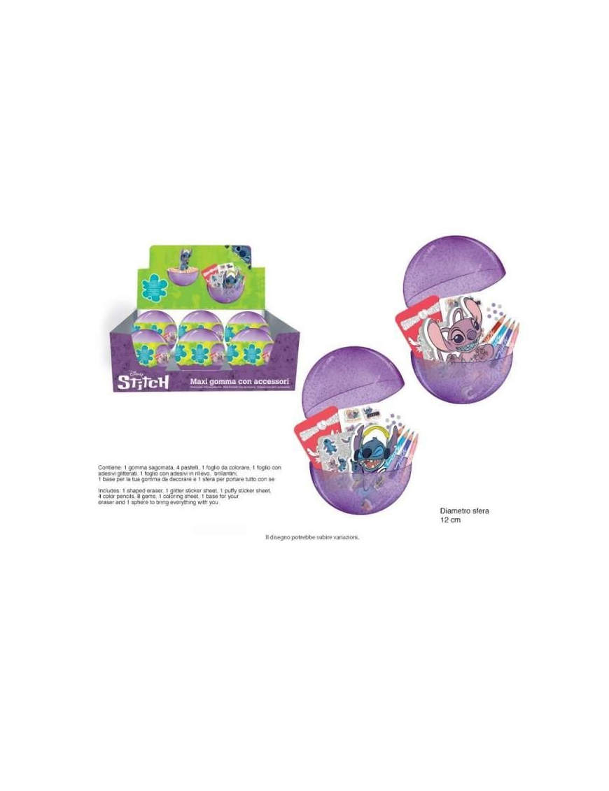 STITCH PALLA CON ACCESSORI SCUOLA