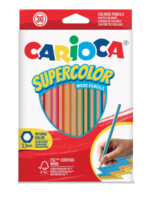 CARIOCA SUPERCOLOR PASTELLI 36pezzi