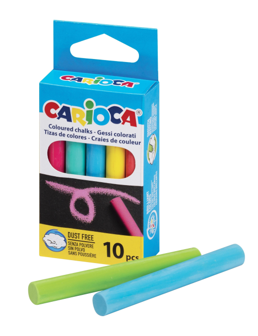 CARIOCA COLORED CHALKS 10 pieces