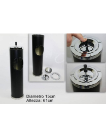 BLACK METAL ASHTRAY