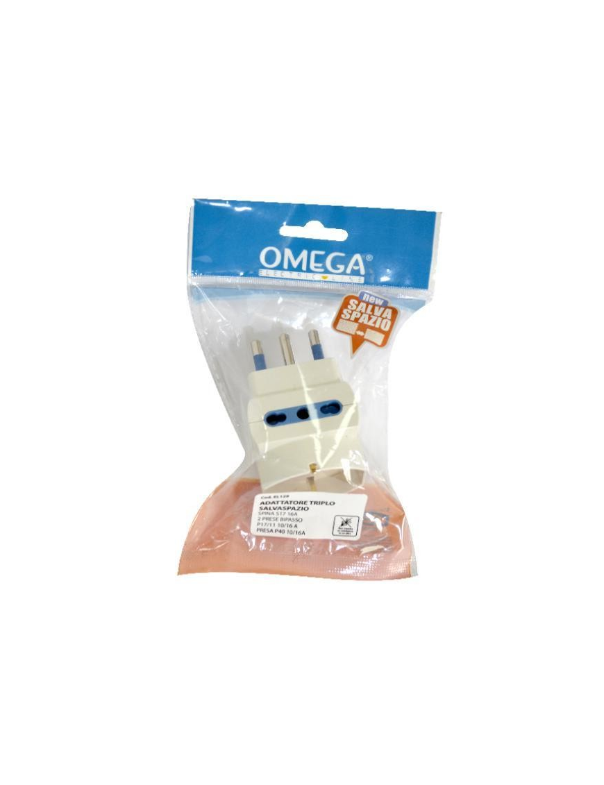 ADATTATORE SALVASPAZIO 10/16A+SCHUKO