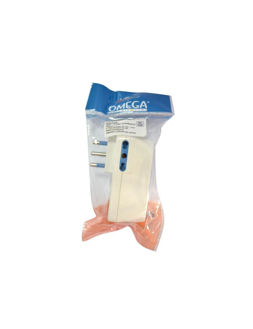 ADATTATORE QUADRUPLO 16A SCHUKO