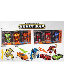 ROBOT TRASFORMERS 3 PEZZI