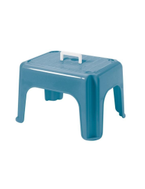 STOOL WITH HANDLE 38x30x24 CENTIMETERS BLUE