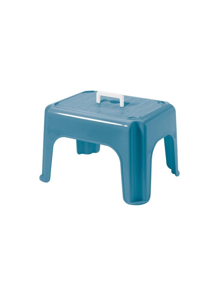 STOOL WITH HANDLE 38x30x24 CENTIMETERS BLUE