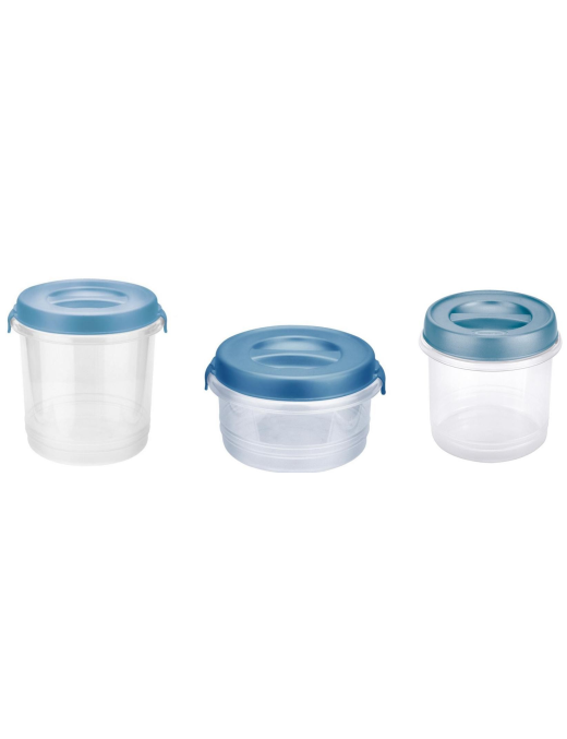 3-PIECE JAR TRANSPARENT/BLUE