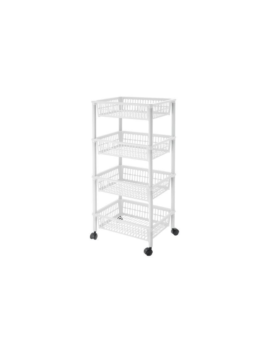 CARRELLO MITO 4 PIANI BIANCO