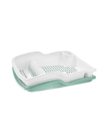 BRIO WHITE/SAGE DISH DRAINAGE