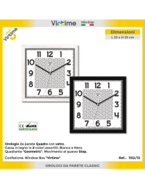 WOODEN WALL CLOCK 25x25 CENTIMETERS