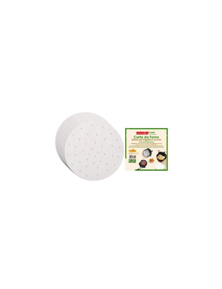 MOVIDA BAKING PAPER FOR FRYER DIAMETER 22 CENTIMETERS 100 PIECES