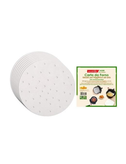 MOVIDA BAKING PAPER FOR FRYER DIAMETER 22 CENTIMETERS 100 PIECES