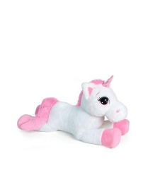 PLUSH UNICORN 100 CM WHITE/PINK