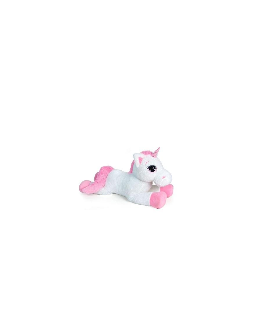 PLUSH UNICORN 100 CM WHITE/PINK