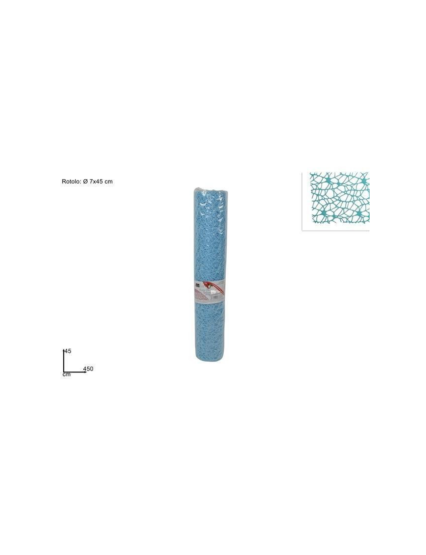 SPIDER NET ROLL cm45x4,5m LIGHT BLUE