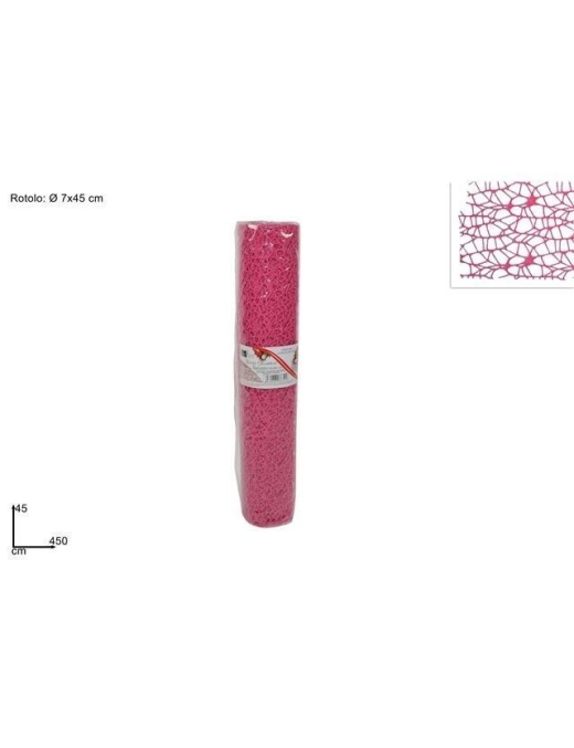 ROTOLO RETE 45 CENTIMETRI x4,5 METRI SPIDER FUXIA