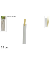 BAMBOO BACCHETTE CINESI 23 CENTIMETRI 6 PEZZI