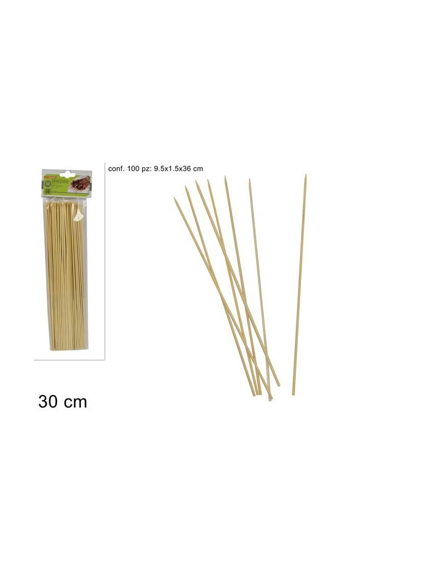 BAMBOO SPIEDINI 30 CENTIMETRI 100 PEZZI