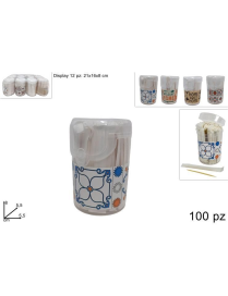 STUZZICADENTI CON BARATTOLO 100 PEZZI