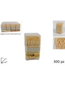 STUZZICADENTI CON BARATTOLO 500 PEZZI