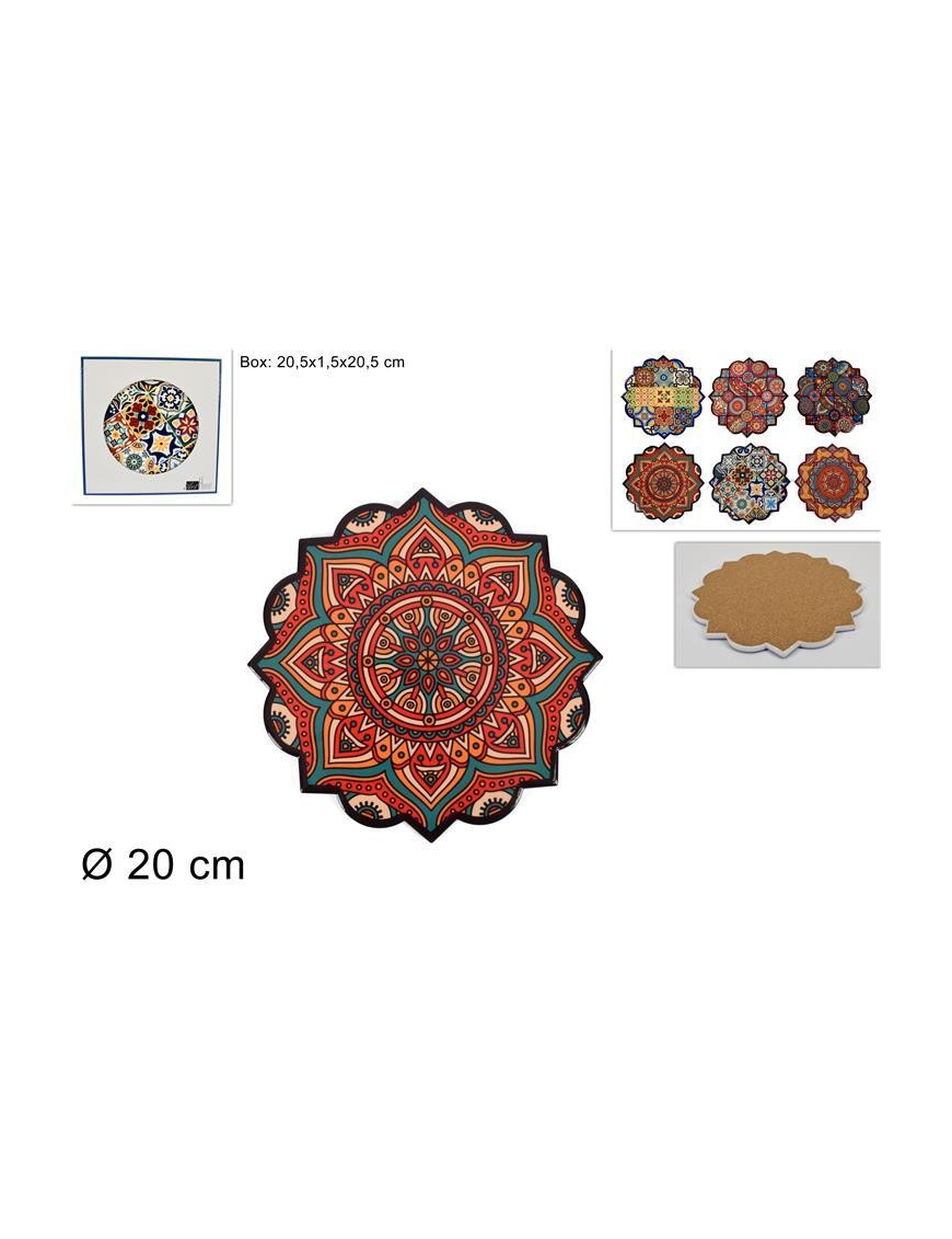 BASE SUGHERO SOTTOPENTOLA FIORE 20 CENTIMETRI