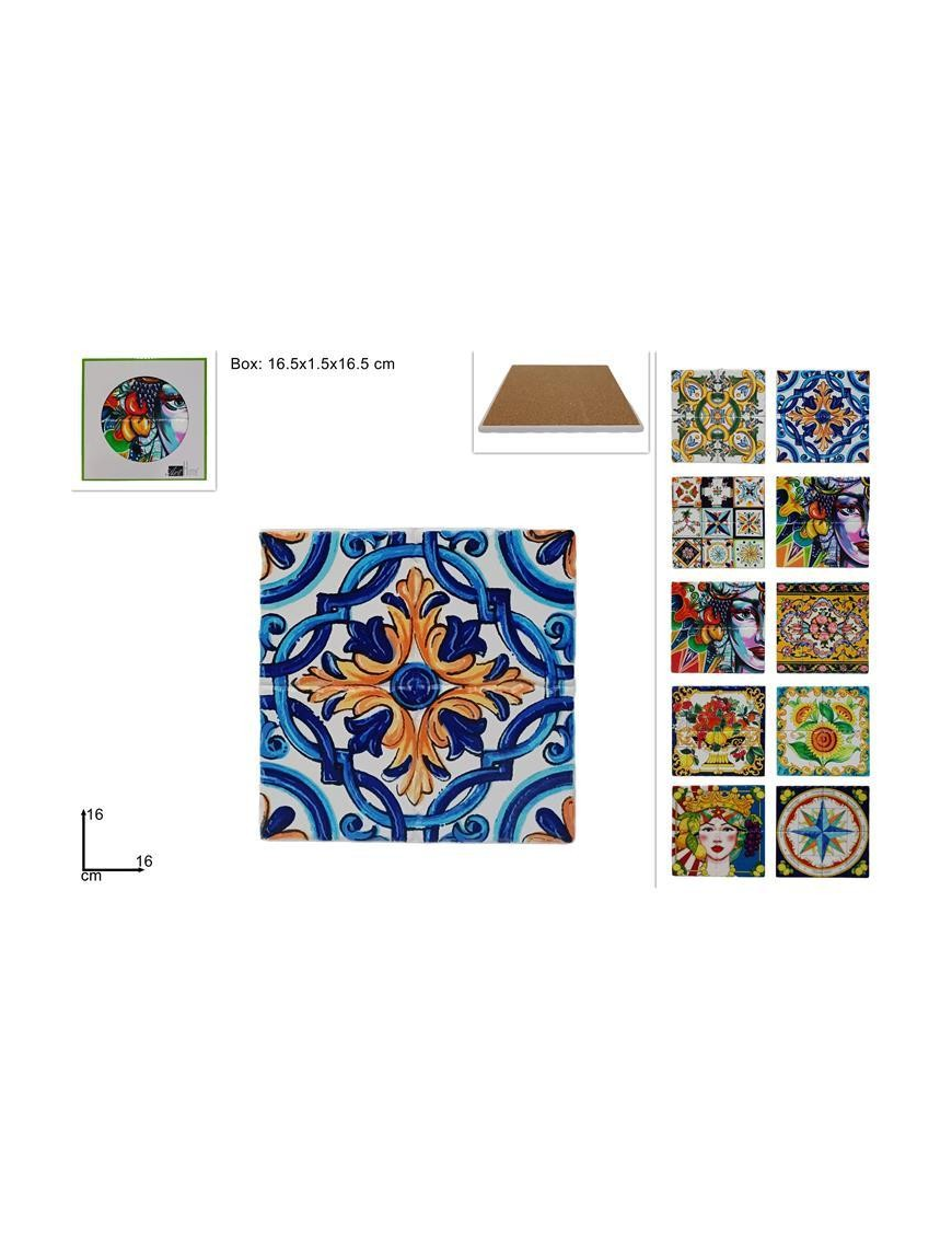 BASE SUGHERO SOTTOPENTOLA QUADRO 16 CENTIMETRI