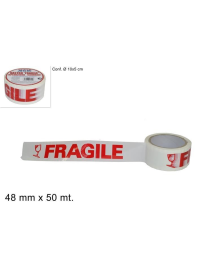 NASTRO ADESIVO FRAGILE 50 METRI