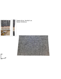 PVC PLACEMAT 30x45 CENTIMETERS GRAY