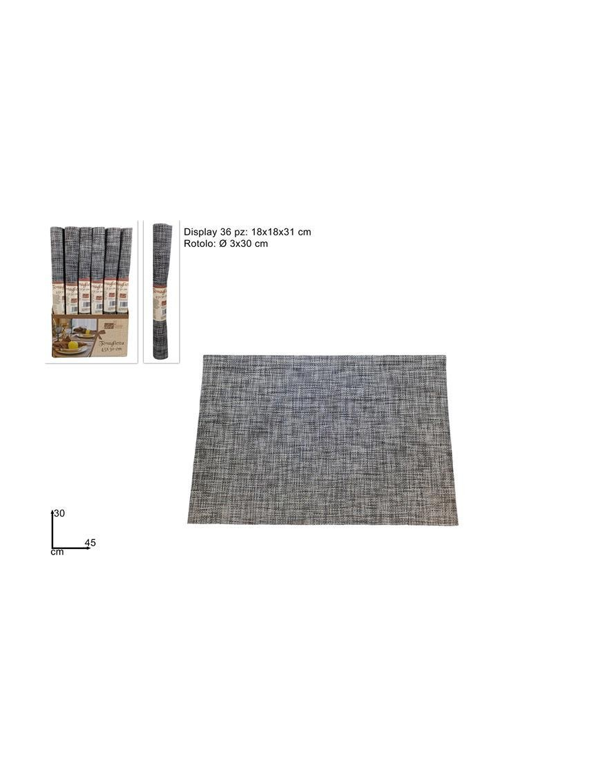 TOVAGLIETTA PVC 30x45 CENTIMETRI GRIGIO