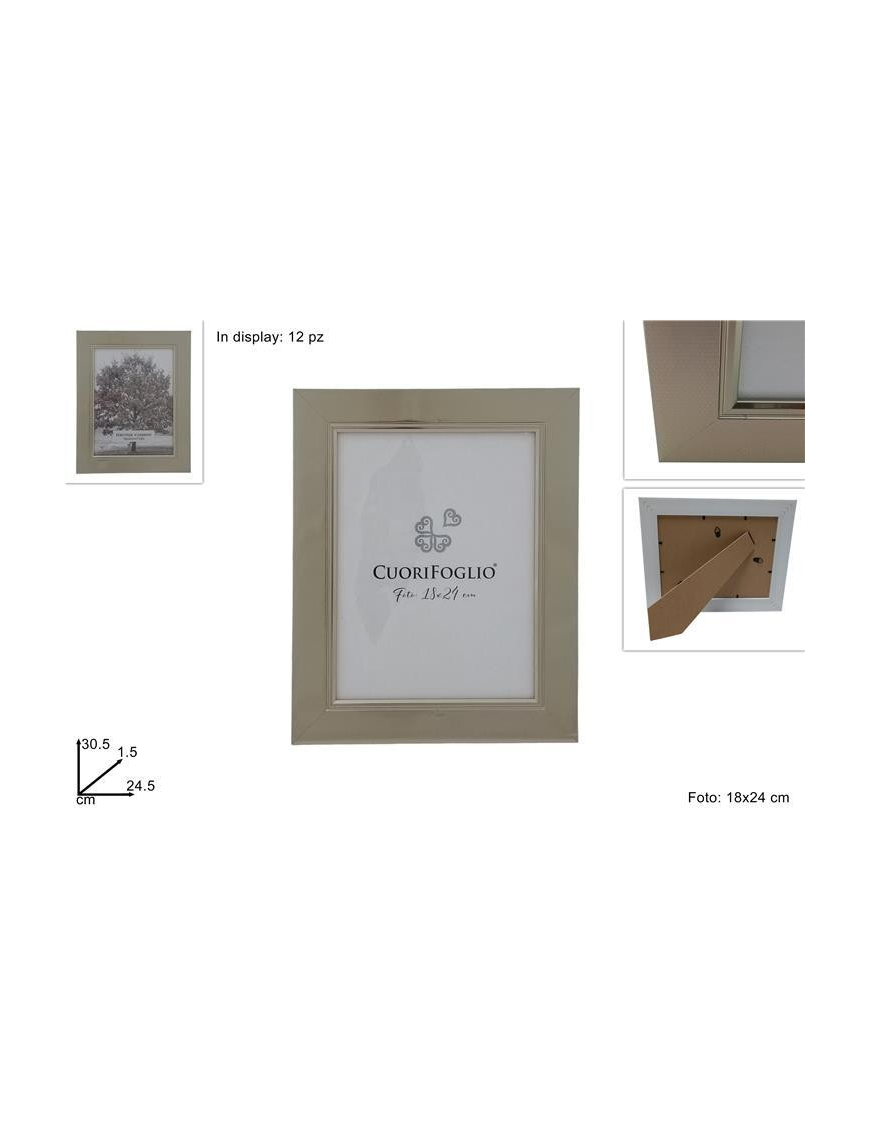 SILVER HONEYCOMB PHOTO HOLDER 18x24 CENTIMETERS