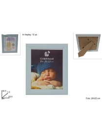 LIGHT BLUE WOODEN PHOTO HOLDER 20x25 CENTIMETERS