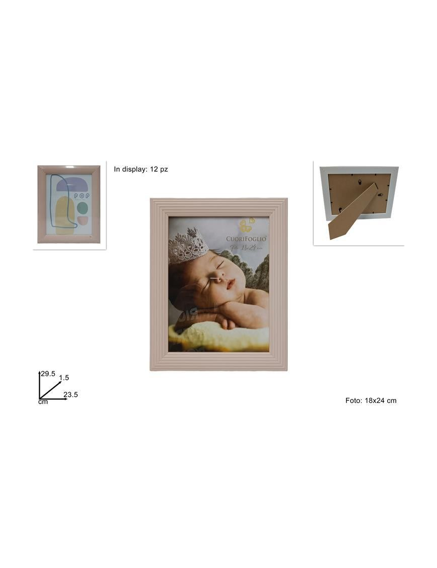 PINK WOOD PHOTO HOLDER 18x24 CENTIMETERS