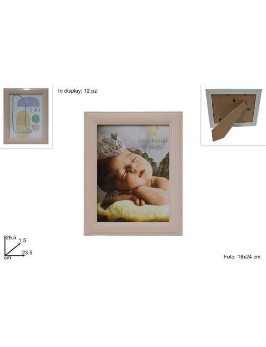 PINK WOOD PHOTO HOLDER 18x24 CENTIMETERS