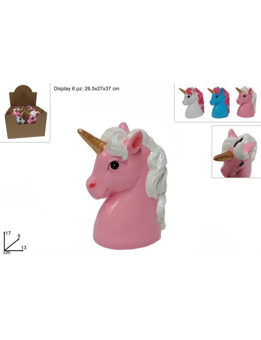 SALVADANAIO UNICORNO 13 CENTIMETRI